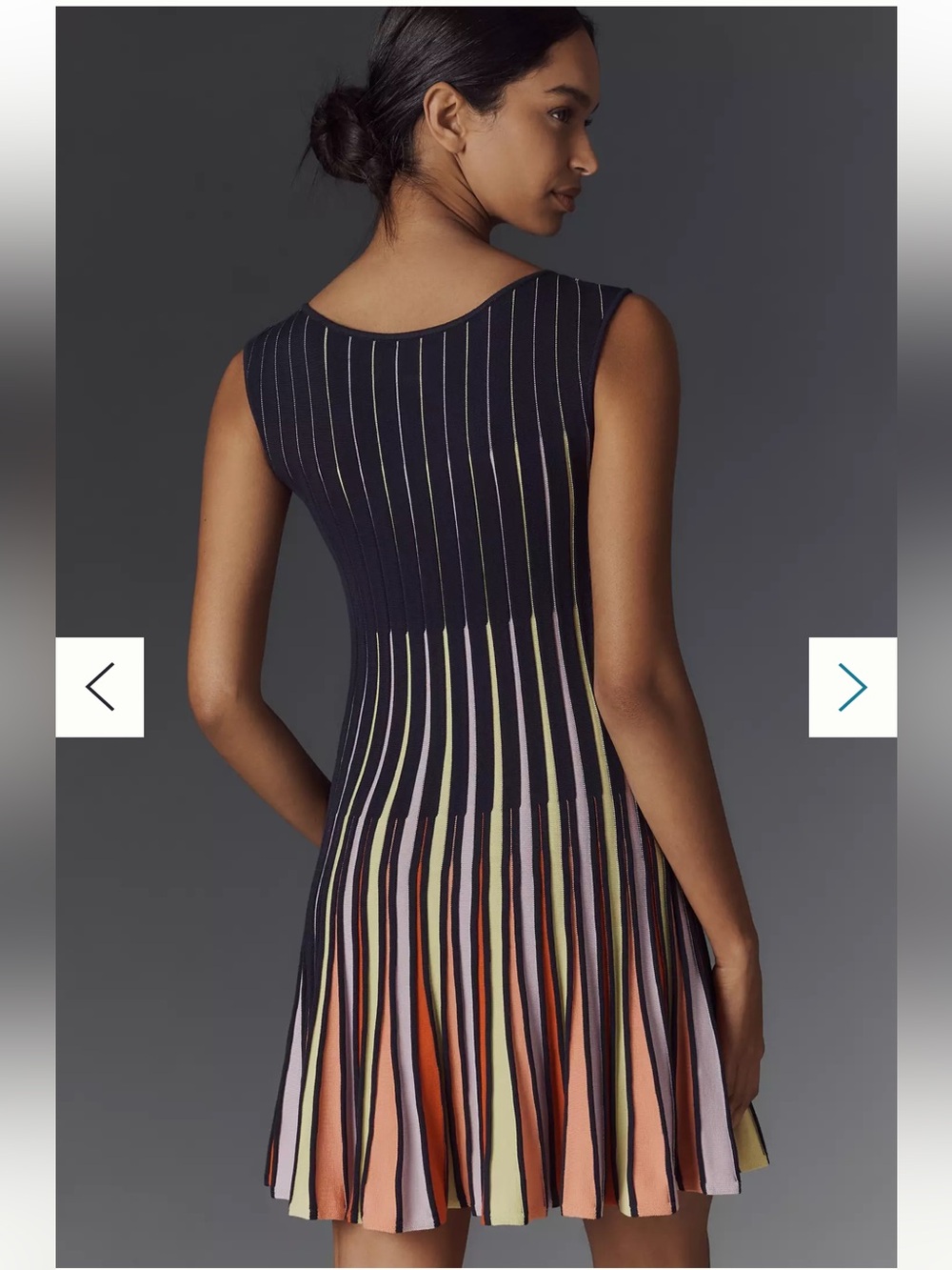 Anthropologie Maeve Boat-Neck Fit & Flare Knit Mini Dress size XS NWT - Picture 3 of 12